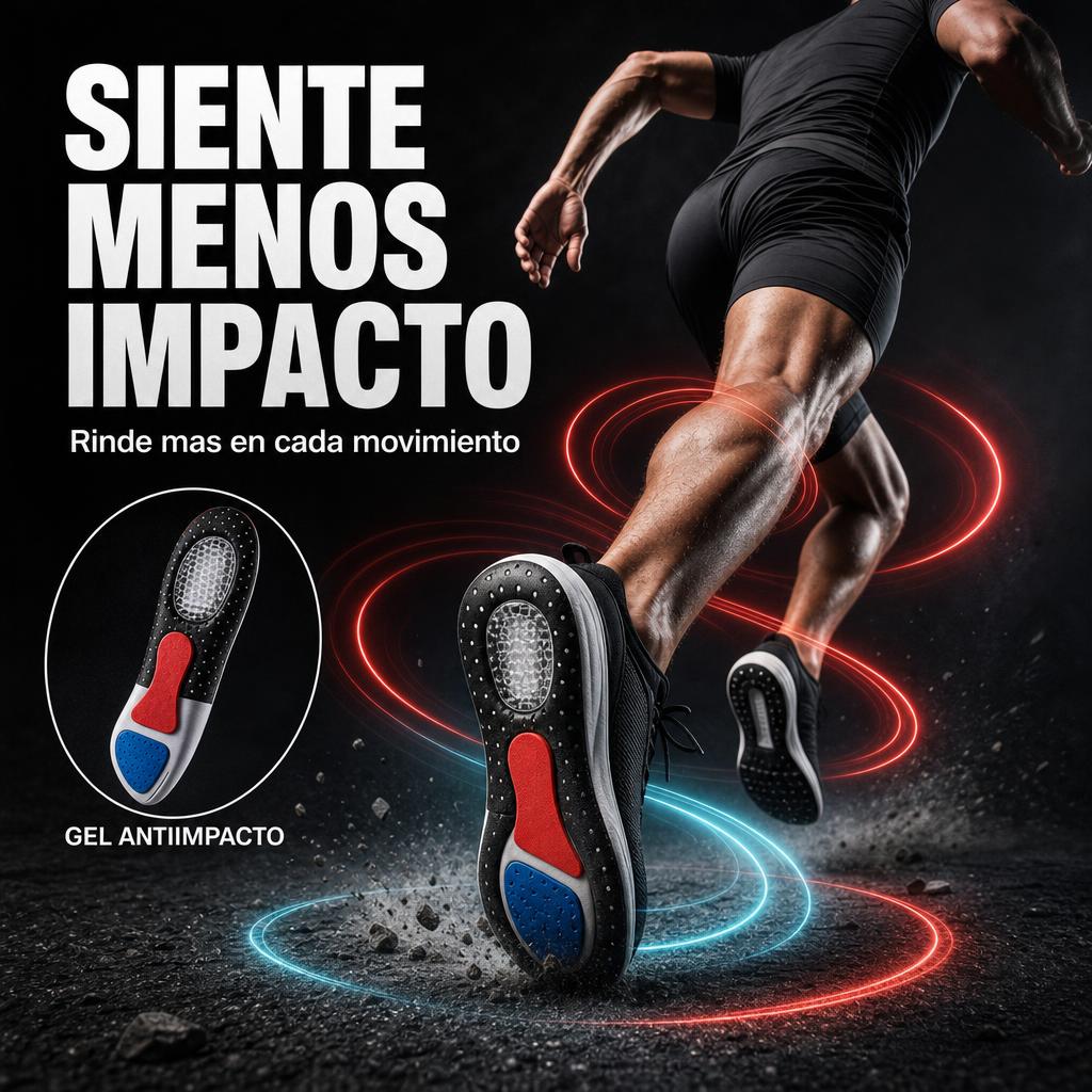 Siente menos impacto, rinde mas en cada movimiento